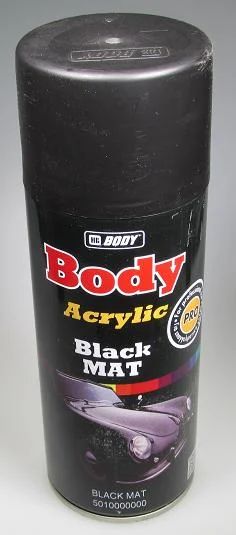 Лот: 7290142. Фото: 1. Краска BODY аэрозольная черная... Всё для покраски