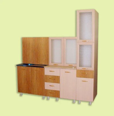 Лот: 6690304. Фото: 1. Кухня Александрия-3 2,00 с колонкой... Кухонные гарнитуры