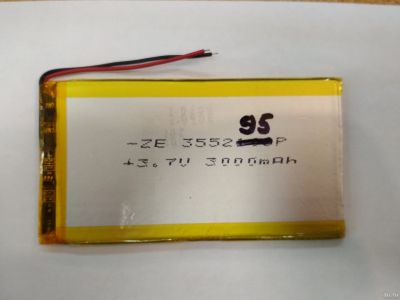 Лот: 11791724. Фото: 1. Аккумулятор 355295 3,7V 3,5х52х95мм... Батарейки, аккумуляторы, элементы питания