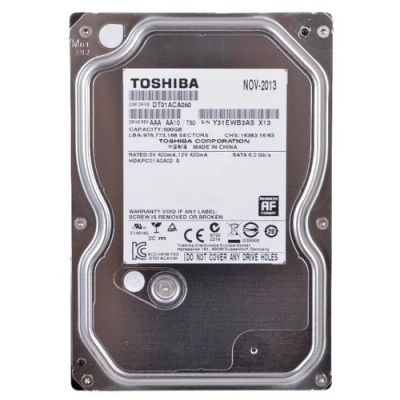 Лот: 15940026. Фото: 1. 500Gb Toshiba DT01ACA050 SATA-III... Жёсткие диски (HDD)