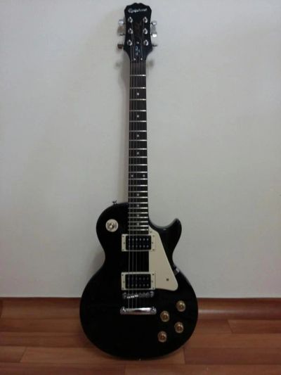 Лот: 7101482. Фото: 1. Epiphone LP-100 Ebony CH. Гитары
