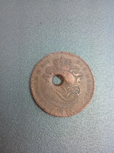 Лот: 7817404. Фото: 1. 2 цента 1874 год Бельгия. Европа