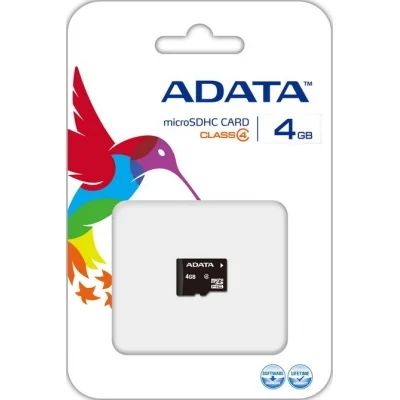 Лот: 9366284. Фото: 1. Карта памяти 4Gb 4Гб Adata microSDHC... Карты памяти