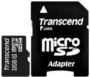 Лот: 4553643. Фото: 1. Карта памяти Microsdhc 32Gb Transcend... Карты памяти