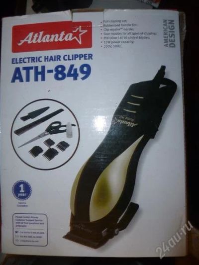 Лот: 2156365. Фото: 1. машинка для стрижки Atlanta. Укладка и стрижка волос, бритьё, эпиляция