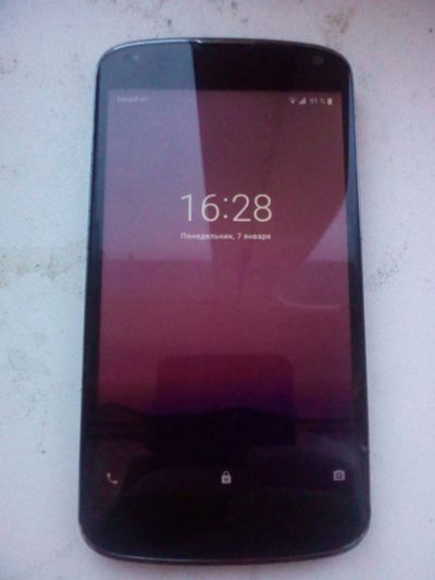 Лот: 12961728. Фото: 1. LG Nexus 4 16Gb (рабочий, с рубля... Смартфоны