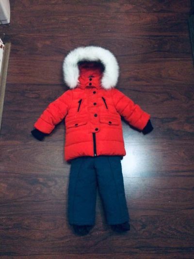 Лот: 15470894. Фото: 1. Зимний комплект на девочку, р... Костюмы, пиджаки, комбинезоны