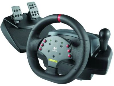 Лот: 4217394. Фото: 1. руль momo logitech. Рули, джойстики