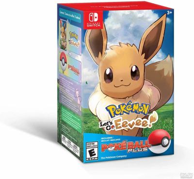 Лот: 12805253. Фото: 1. Pokemon Let's go Eevee + Pokeball... Игры для консолей