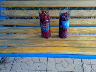 Лот: 20652322. Фото: 1. Малина и вишня одним лотом с рубля... Ягоды, орехи
