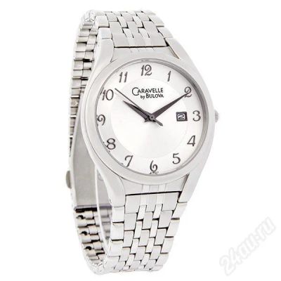 Лот: 595137. Фото: 1. CARAVELLE by BULOVA MENS SILVER... Красноярск
