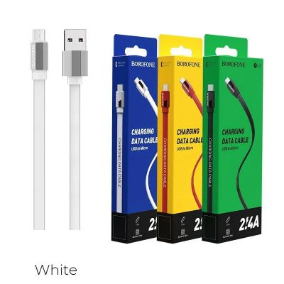 Лот: 22150292. Фото: 1. Кабель BOROFONE microUSB BU-8... Дата-кабели, переходники