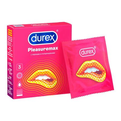 Лот: 24621300. Фото: 1. Durex Pleasuremax Презервативы... Лекарства