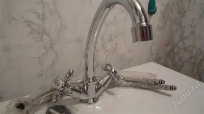 Лот: 334732. Фото: 1. смесительдля мойки крест-керамика. Смесители