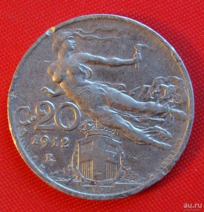 Лот: 1581403. Фото: 1. (№541-2/LS) 20 чентезимо 1912... Европа
