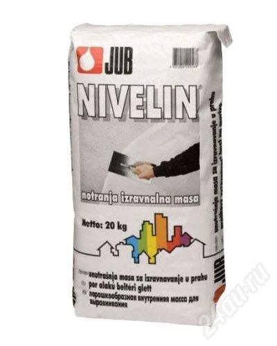 Лот: 629497. Фото: 1. Nivelin мешок, новый, 20 кг. В... Краски, лаки, растворитель