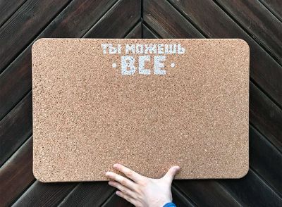Лот: 10410895. Фото: 1. Пробковая доска для заметок цельная... Другое (сувениры, подарки)