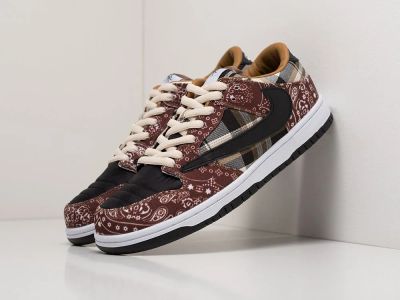 Лот: 18186893. Фото: 1. Кроссовки Nike SB Dunk Low x Travis... Кеды, кроссовки, слипоны