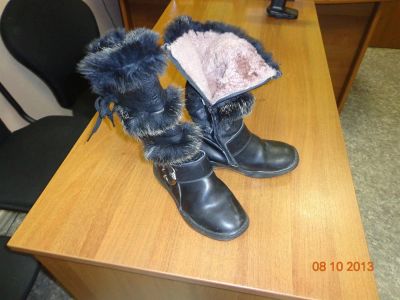 Лот: 3260617. Фото: 1. Сапоги на девочку зима р.34. Сапоги