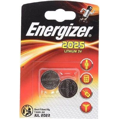 Лот: 22151223. Фото: 1. ENERGIZER CR2025 (PACK 2). Батарейки, аккумуляторы, элементы питания