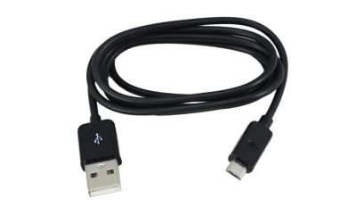 Лот: 6410029. Фото: 1. Дата-кабель USB - micro USB, черный. Дата-кабели, переходники