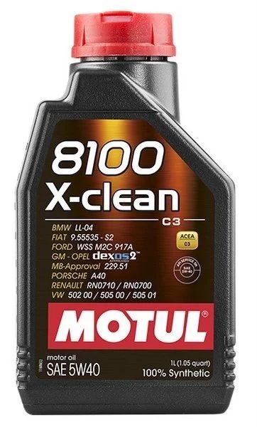Лот: 21179287. Фото: 1. MOTUL 8100 X-CLEAN C3 5W40 100... Масла, жидкости