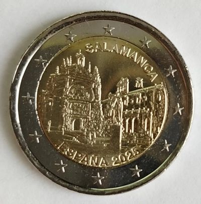 Лот: 25376019. Фото: 1. 2 евро 2025 год. Испания. Старый... Европа