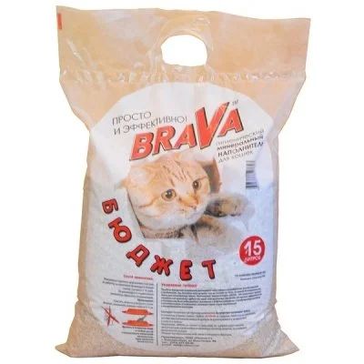 Лот: 13962492. Фото: 1. Наполнитель Brava (Брава) Бюджет... Миски, лотки, наполнители