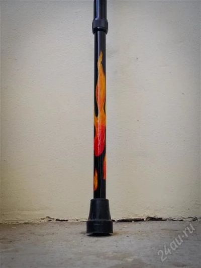 Лот: 2715789. Фото: 1. Трость расписная (как Flame Cane... Антисептики, защитные средства, медицинские маски
