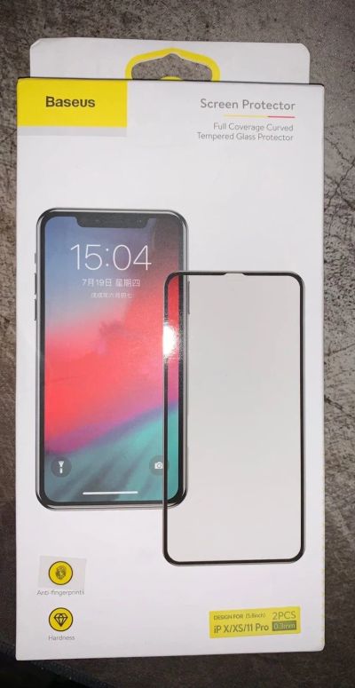 Лот: 16761365. Фото: 1. Защитное стекло для iPhone X Baseus... Дисплеи, дисплейные модули, тачскрины