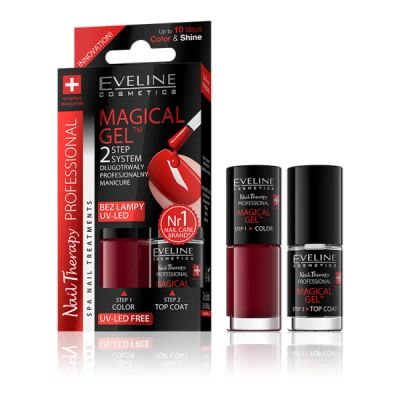 Лот: 11376541. Фото: 1. Eveline Magical Gel Двухфазная... Лак для ногтей