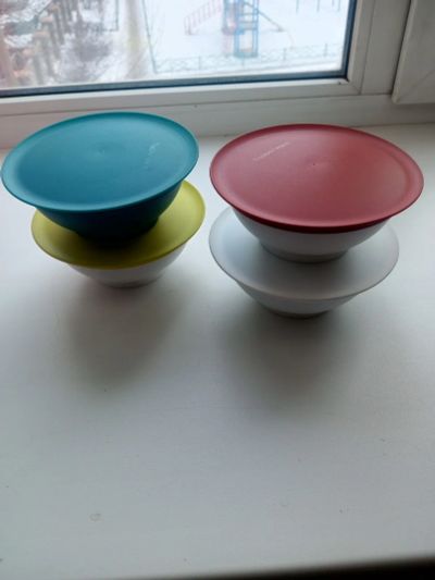 Лот: 21506211. Фото: 1. Чашки Tupperware 275мл. 4 шт. Тарелки, блюда, салатники