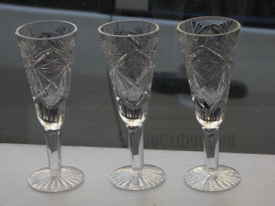 Лот: 9578732. Фото: 1. Хрустальные рюмки СССР. Рюмки, стопки