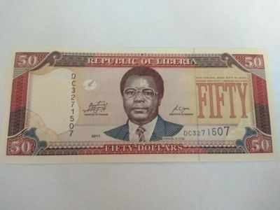 Лот: 11766450. Фото: 1. Либерия 50 долларов 2011. Африка