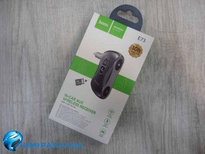 Лот: 20534622. Фото: 1. Ресивер Bluetooth Hoco E73 серый. FM-модуляторы, трансмиттеры