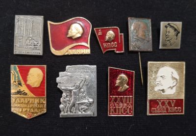 Лот: 21580747. Фото: 1. Лот значков 9 шт. СССР. Ленин. Сувенирные