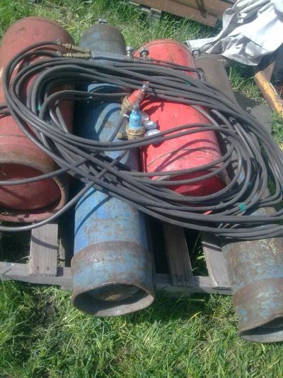 Лот: 5608560. Фото: 1. Комплект для газосварки, газорезки... Баллоны, газ в баллонах