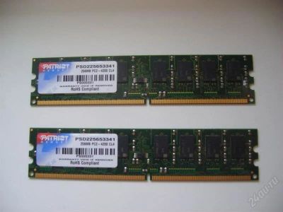 Лот: 928791. Фото: 1. 2 планки памяти DDR2 Patriot... Оперативная память
