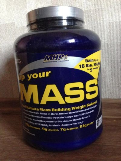 Лот: 4401379. Фото: 1. MHP Up your mass 2,27 кг печенье-крем... Спортивное питание, витамины
