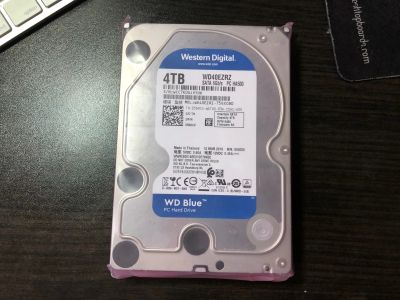 Лот: 15059266. Фото: 1. 4TB HDD WD Blue WD40EZRZ 5400... Жёсткие диски (HDD)