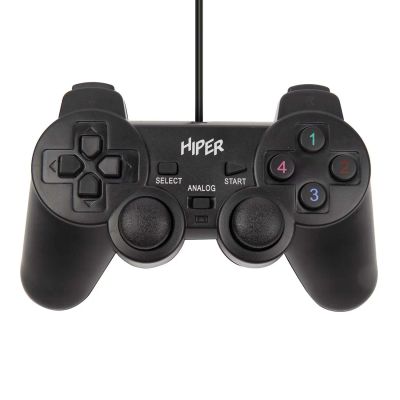 Лот: 25032482. Фото: 1. Геймпад HIPER GMP-001 Black. Аксессуары для игровых приставок, консолей, геймпады