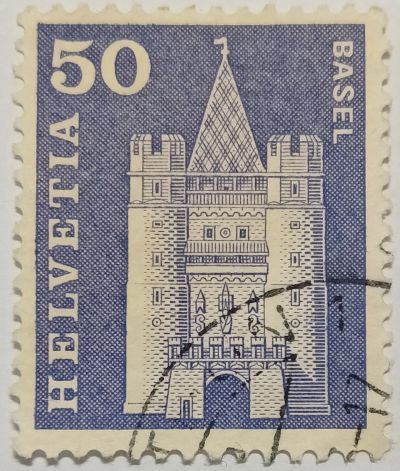 Лот: 25278209. Фото: 1. Марка_Швейцария, 50 Ct-Швейцарский... Марки