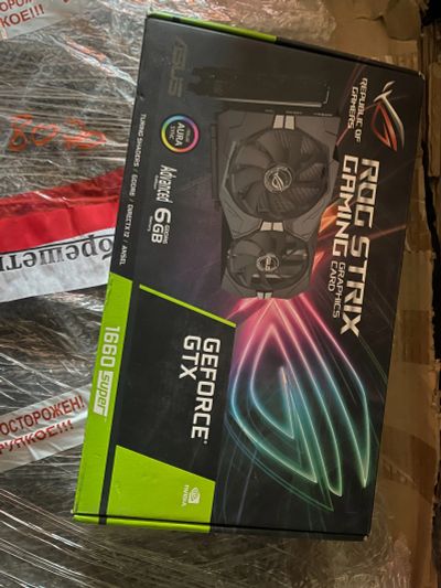 Лот: 25855572. Фото: 1. Видеокарта Asus gtx 1660 super... Видеокарты