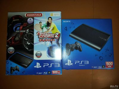 Лот: 8810050. Фото: 1. PS3 Sony Super Slim-3 500GB (Модель... Консоли