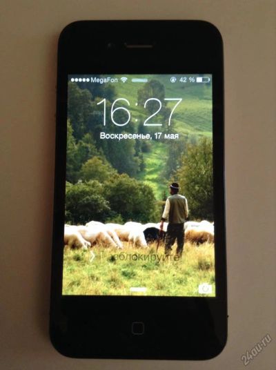 Лот: 5550202. Фото: 1. Apple iPhone 4 32 Gb Black | Айфон... Смартфоны