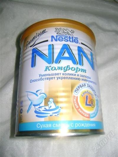 Лот: 1971595. Фото: 1. детская смесь нан комфорт. Детское питание