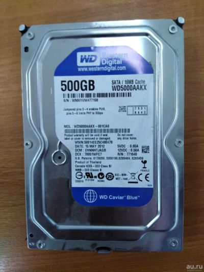 Лот: 17390709. Фото: 1. Жесткий диск Western Digital WD5000AAKX. Жёсткие диски (HDD)