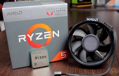 Лот: 17822749. Фото: 1. AMD Ryzen 5 2400G BOX. Процессоры