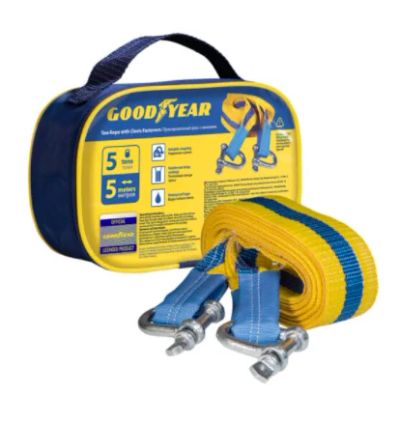 Лот: 18478849. Фото: 1. Трос буксировочный с шаклами Goodyear... Тросы буксировочные