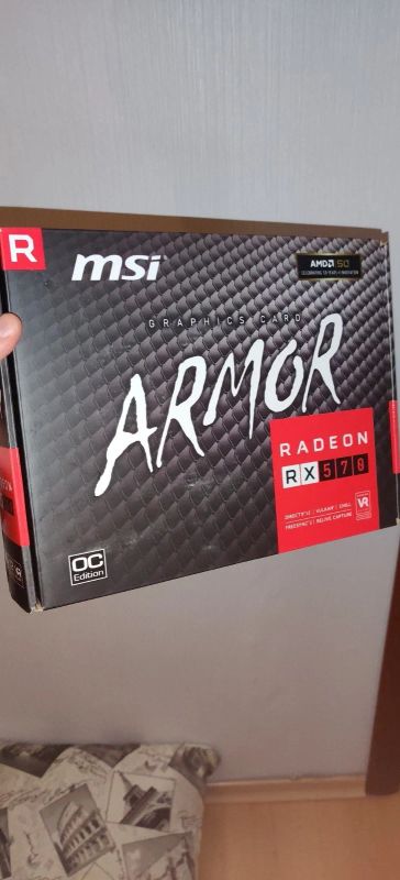 Лот: 17279980. Фото: 1. Видеокарта RX 570 8 gb на гарантии... Видеокарты